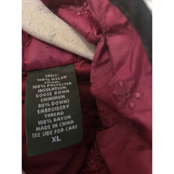 Eddie Bauer Primium Goose Down 650 Fill Puffer Vest Sz XL Quilted Snowflakes - Picture 6 of 13